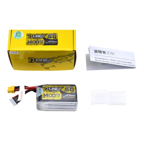 Tattu R-LINE 5.0 1400mAh 22000mah 6s 12s 14s 18s 150C 22.2V Battery for Tattu Drone Battery